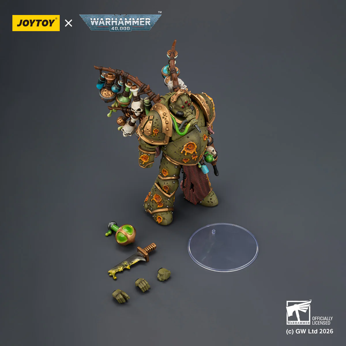 Death Guard Biologus Putrifier Warhammer 40k 1/18 Figurka 12 cm - Image 11