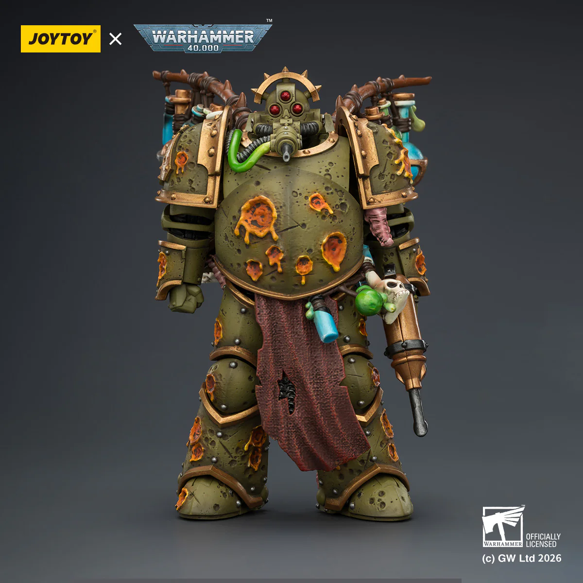 Death Guard Biologus Putrifier Warhammer 40k 1/18 Figurka 12 cm - Image 12