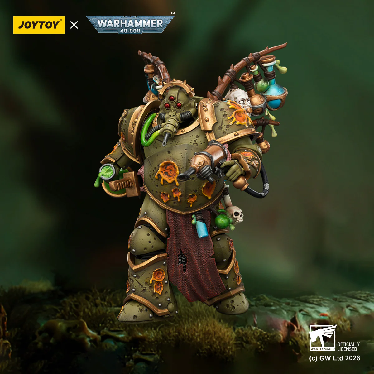 Death Guard Biologus Putrifier Warhammer 40k 1/18 Figurka 12 cm - Image 13