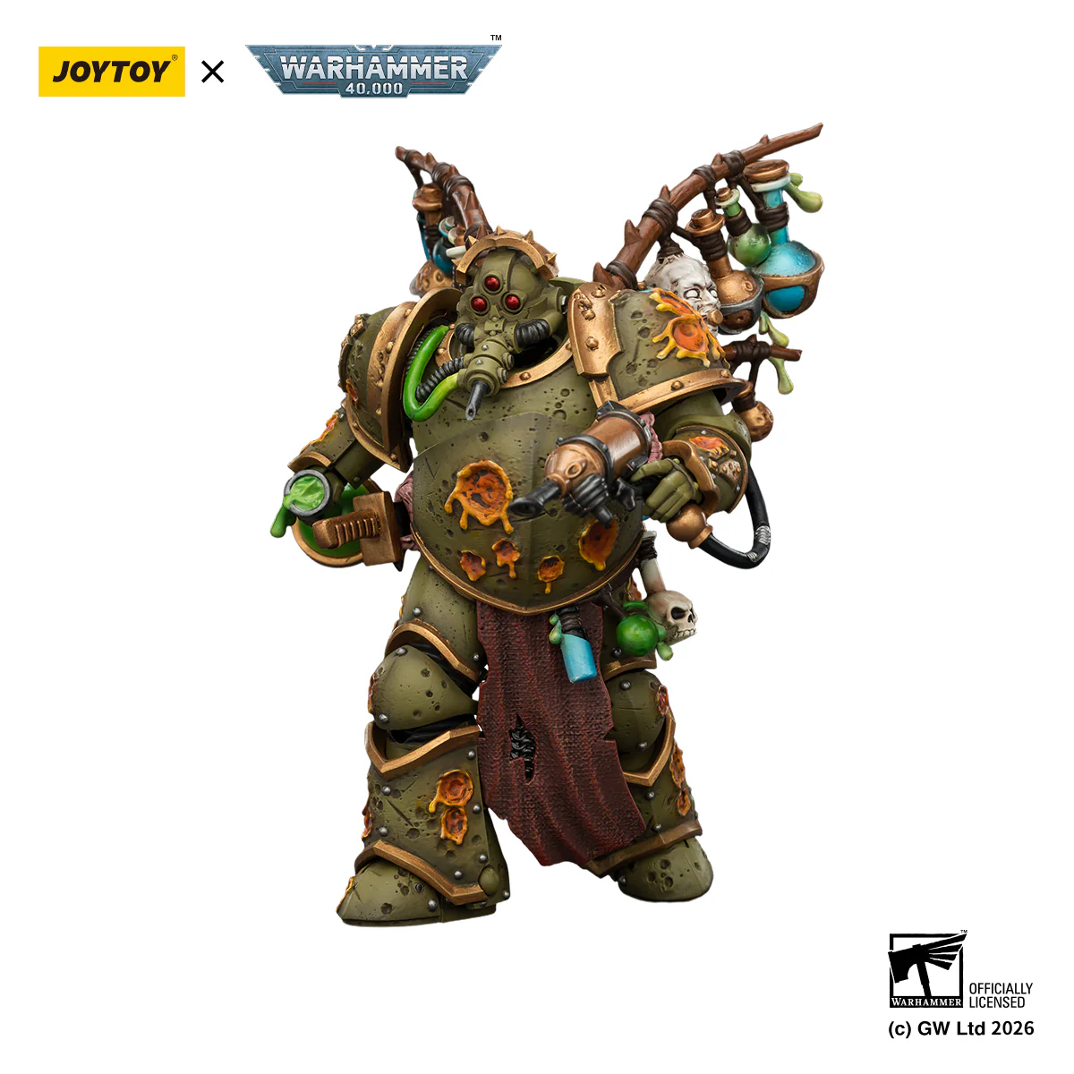 Death Guard Biologus Putrifier Warhammer 40k 1/18 Figurka 12 cm - Image 5