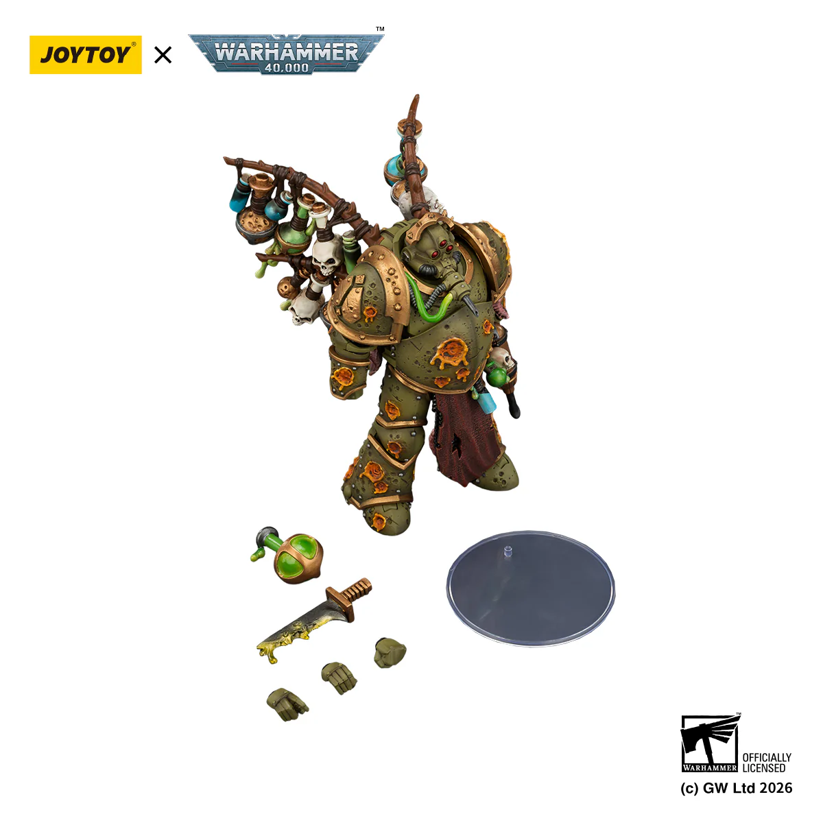 Death Guard Biologus Putrifier Warhammer 40k 1/18 Figurka 12 cm - Image 6