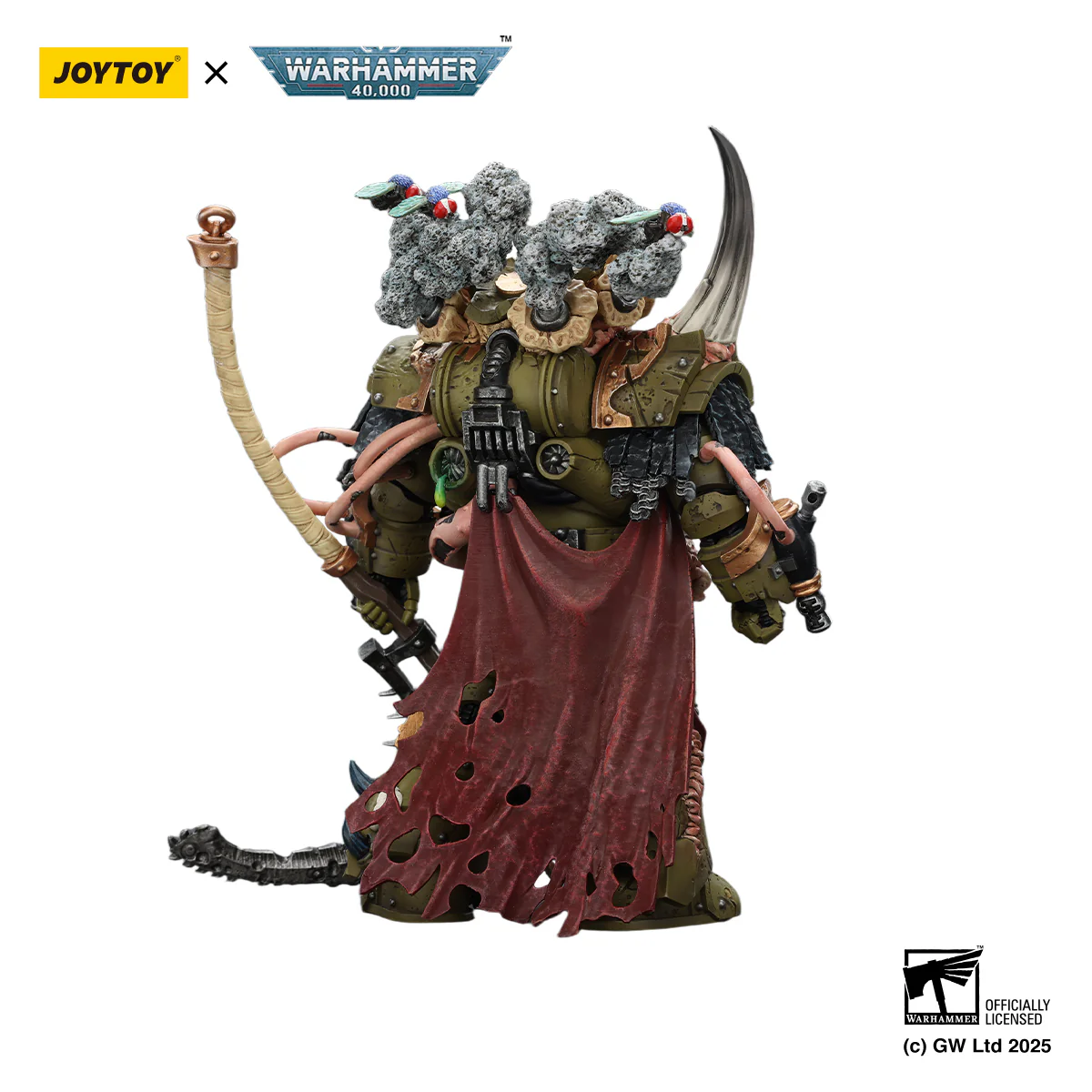 Death Guard Deathshroud Terminator Champion with Manreaper and Plaguespurter Gauntlets Warhammer 40k 1/18 Figurka 14 cm - Image 4