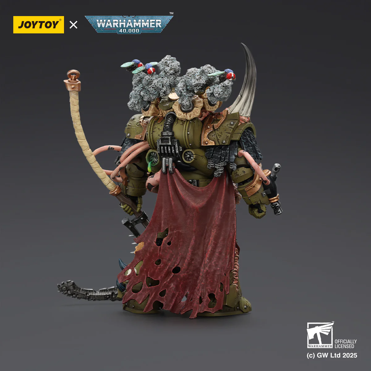 Death Guard Deathshroud Terminator Champion with Manreaper and Plaguespurter Gauntlets Warhammer 40k 1/18 Figurka 14 cm - Image 7