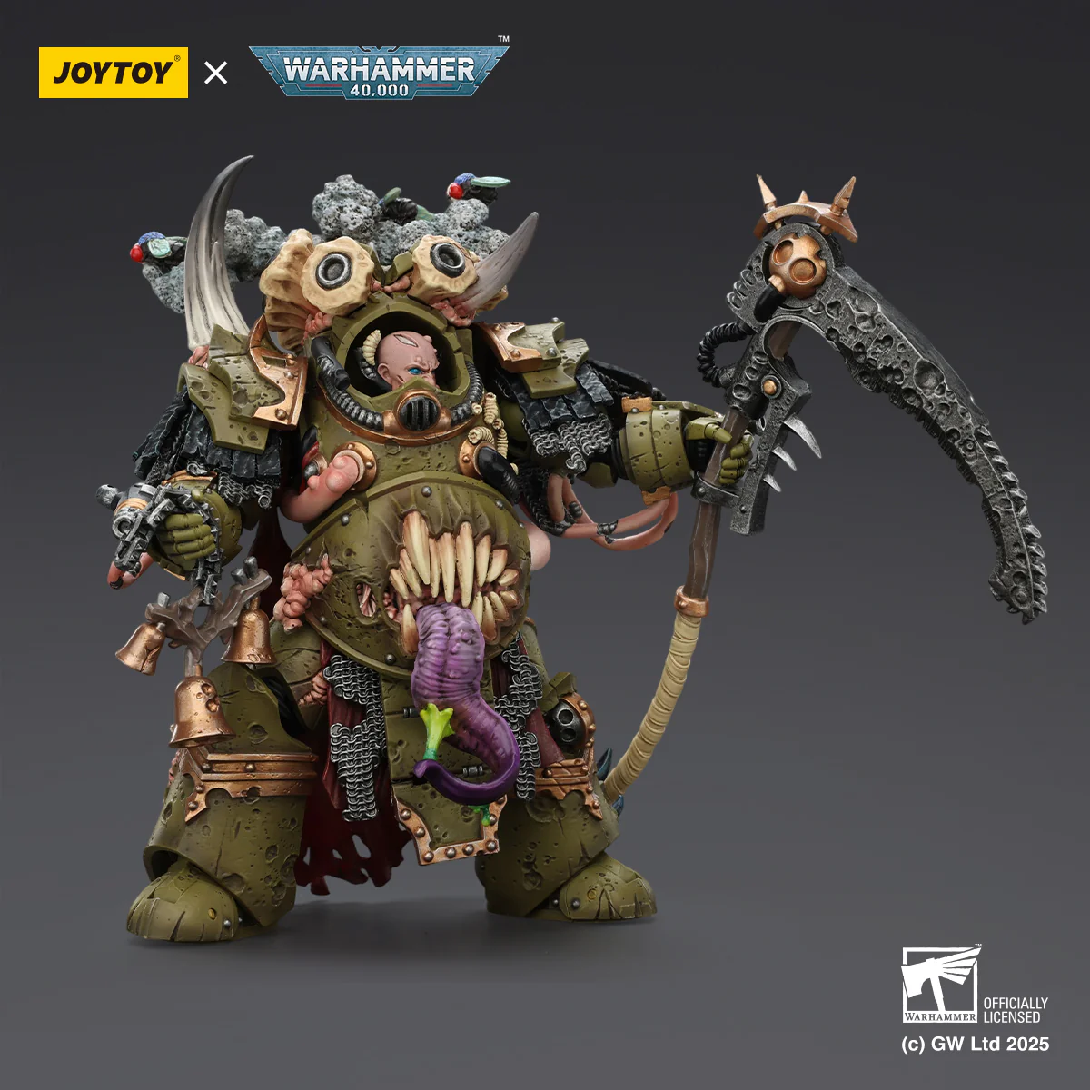 Death Guard Deathshroud Terminator Champion with Manreaper and Plaguespurter Gauntlets Warhammer 40k 1/18 Figurka 14 cm - Image 8