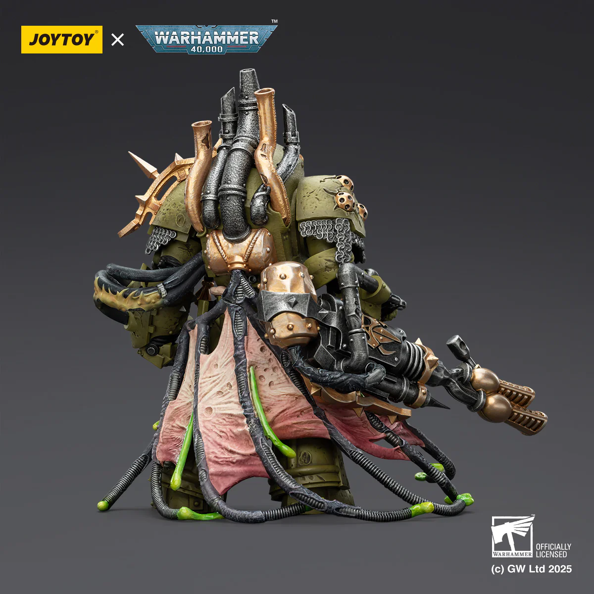 Death Guard Lord of Virulence with Power Fist and Twin Plague Spewer Warhammer 40k 1/18 Figurka 14 cm - Image 7