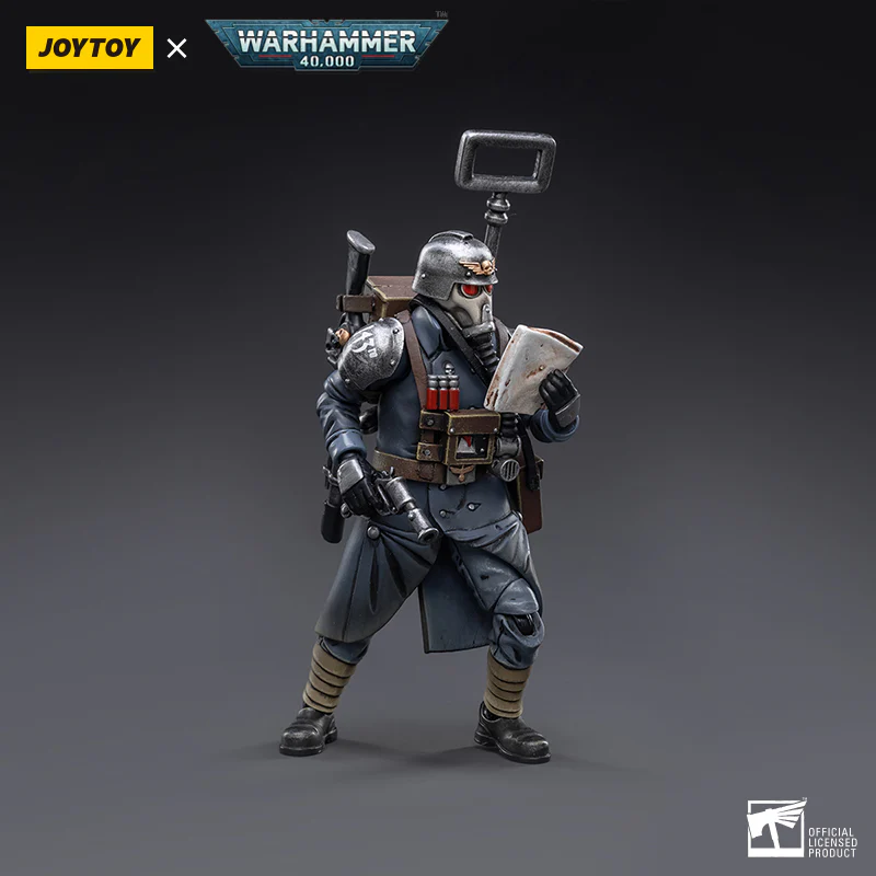 Death Korps of Krieg Veteran Squad Guardsman Communications Specialist Warhammer 40k 1/18 Figurka 10 cm - Image 3