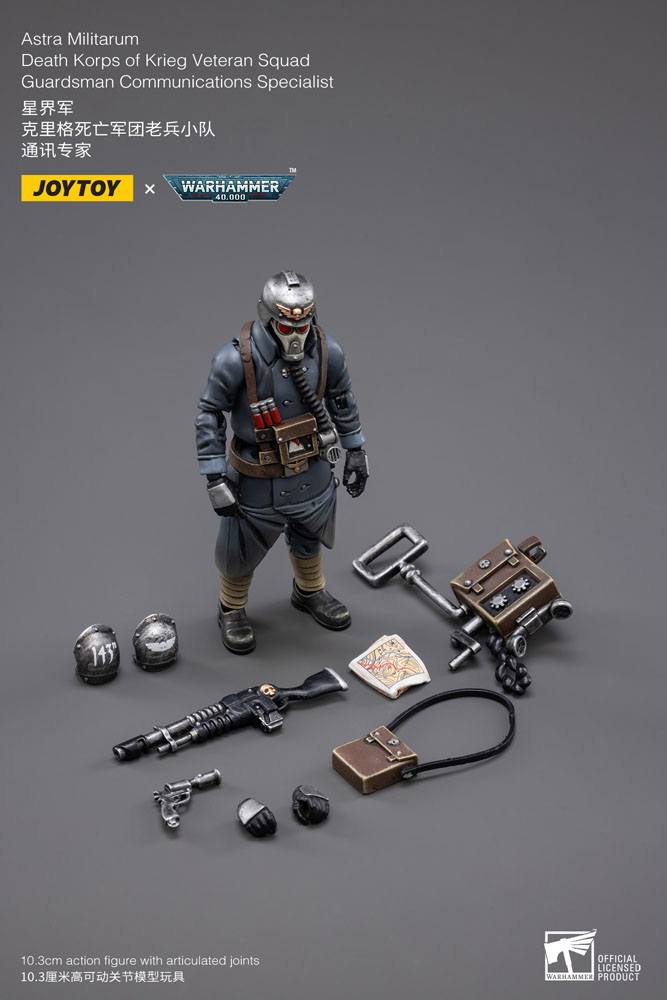 Death Korps of Krieg Veteran Squad Guardsman Communications Specialist Warhammer 40k 1/18 Figurka 10 cm - Image 6