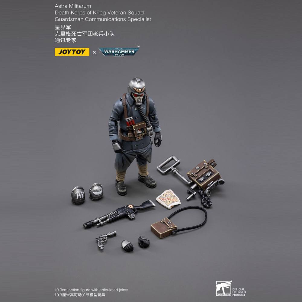 Death Korps of Krieg Veteran Squad Guardsman Communications Specialist Warhammer 40k 1/18 Figurka 10 cm - Image 7