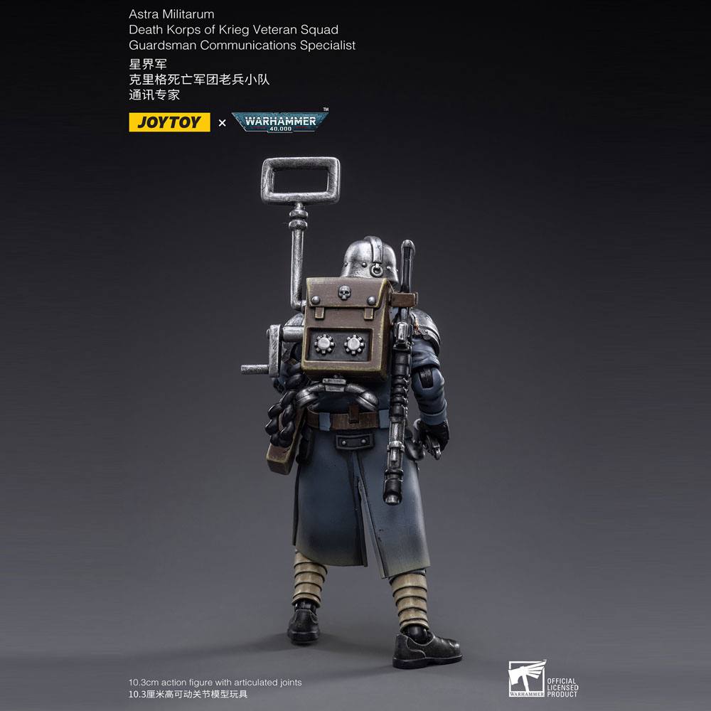 Death Korps of Krieg Veteran Squad Guardsman Communications Specialist Warhammer 40k 1/18 Figurka 10 cm - Image 8