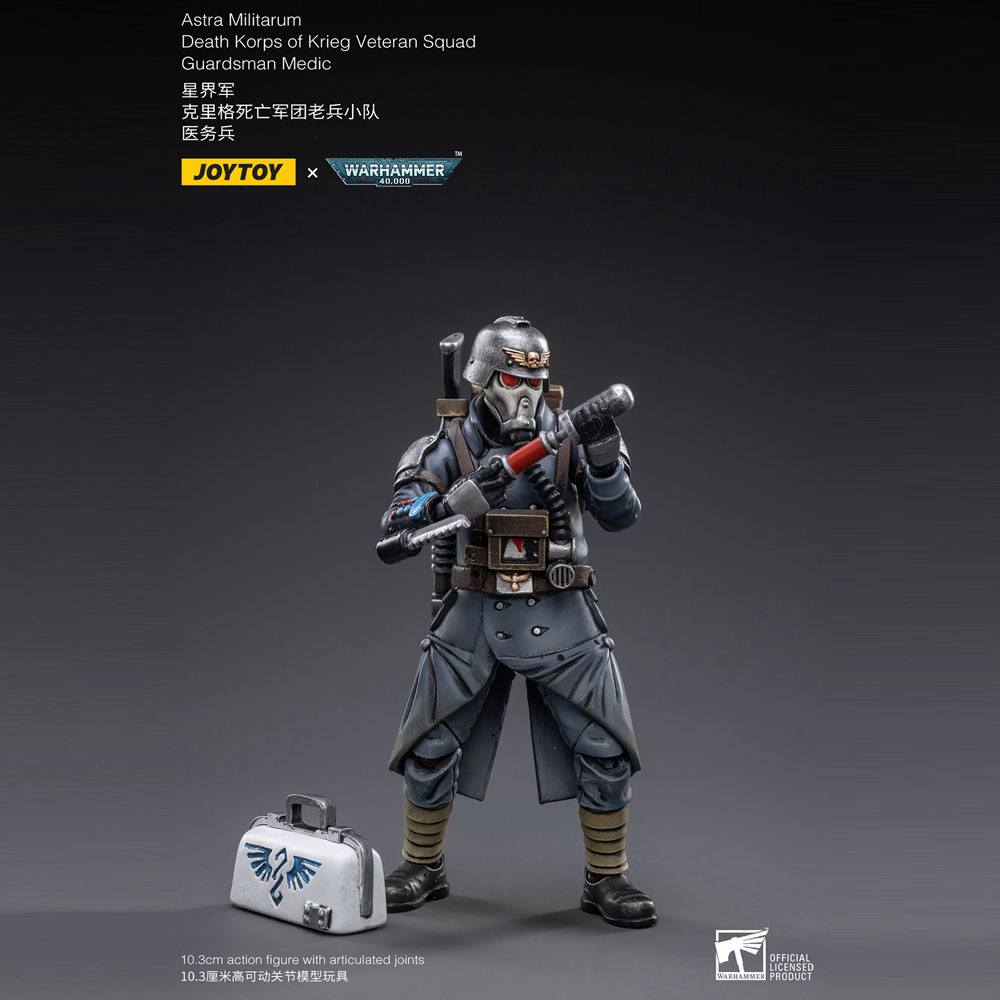 Death Korps of Krieg Veteran Squad Guardsman Medic Warhammer 40k 1/18 Figurka 10 cm - Image 6