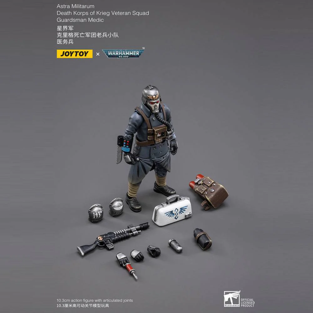 Death Korps of Krieg Veteran Squad Guardsman Medic Warhammer 40k 1/18 Figurka 10 cm - Image 8