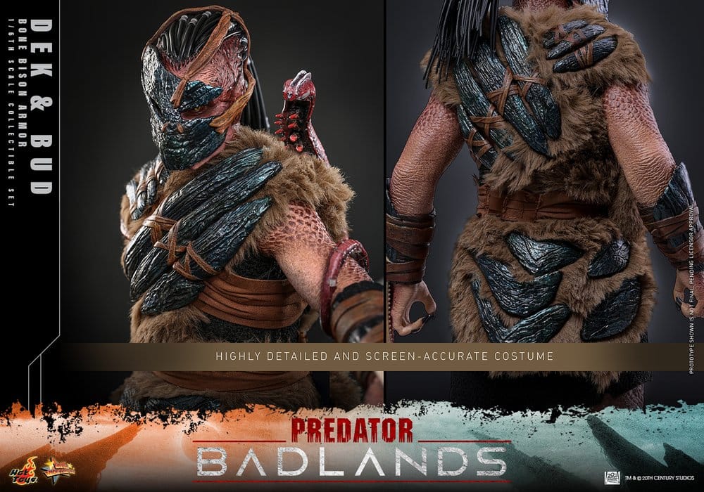 Dek (Bone Bison Armor) and Bud Predator: Badlands Movie Masterpiece 2-Pack 1/6 Figurka 31 cm - Image 13