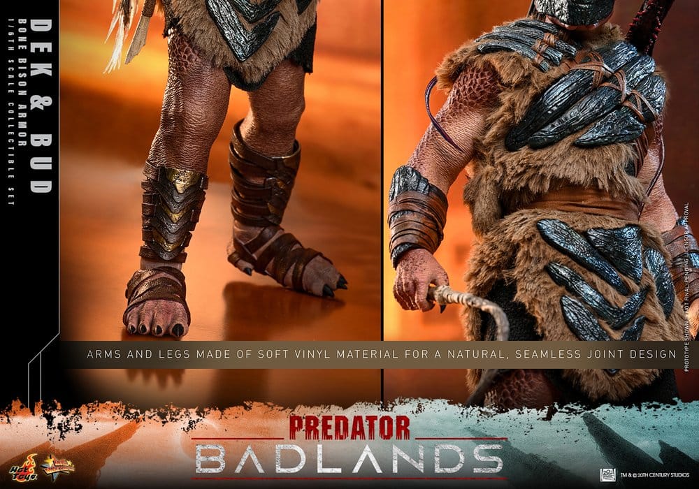 Dek (Bone Bison Armor) and Bud Predator: Badlands Movie Masterpiece 2-Pack 1/6 Figurka 31 cm - Image 15