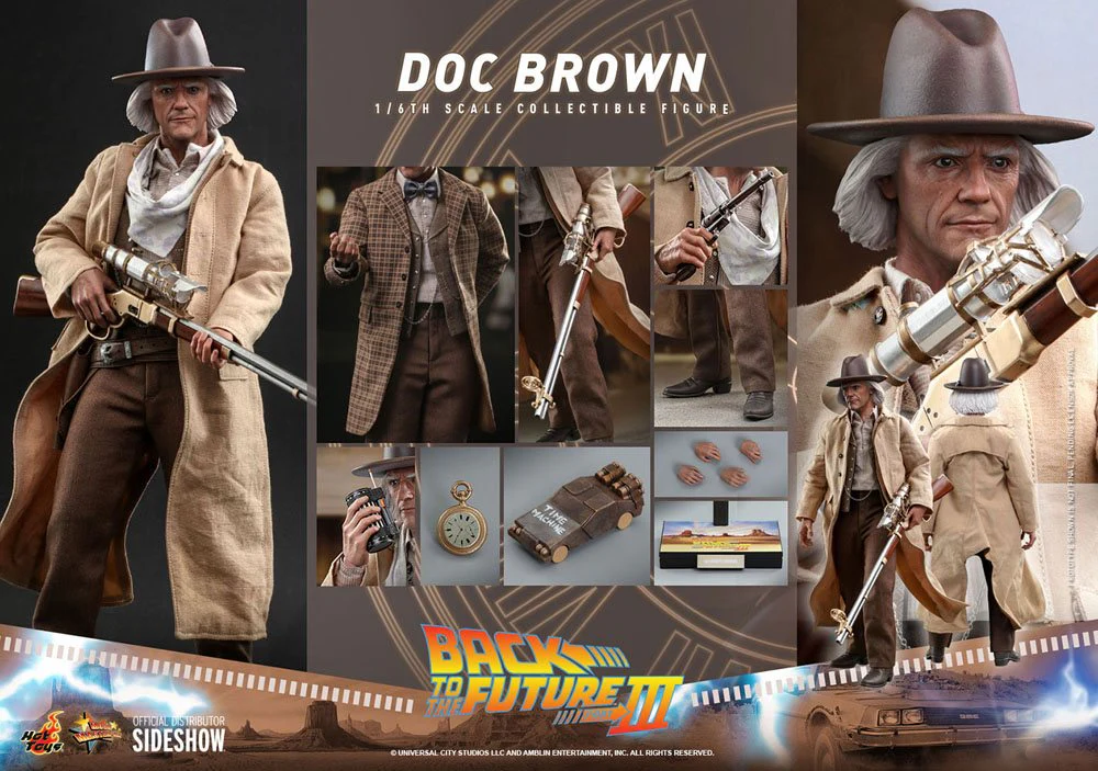 Doc Brown Back To The Future III Movie Masterpiece 1/6 Figurka 32 cm - Image 22