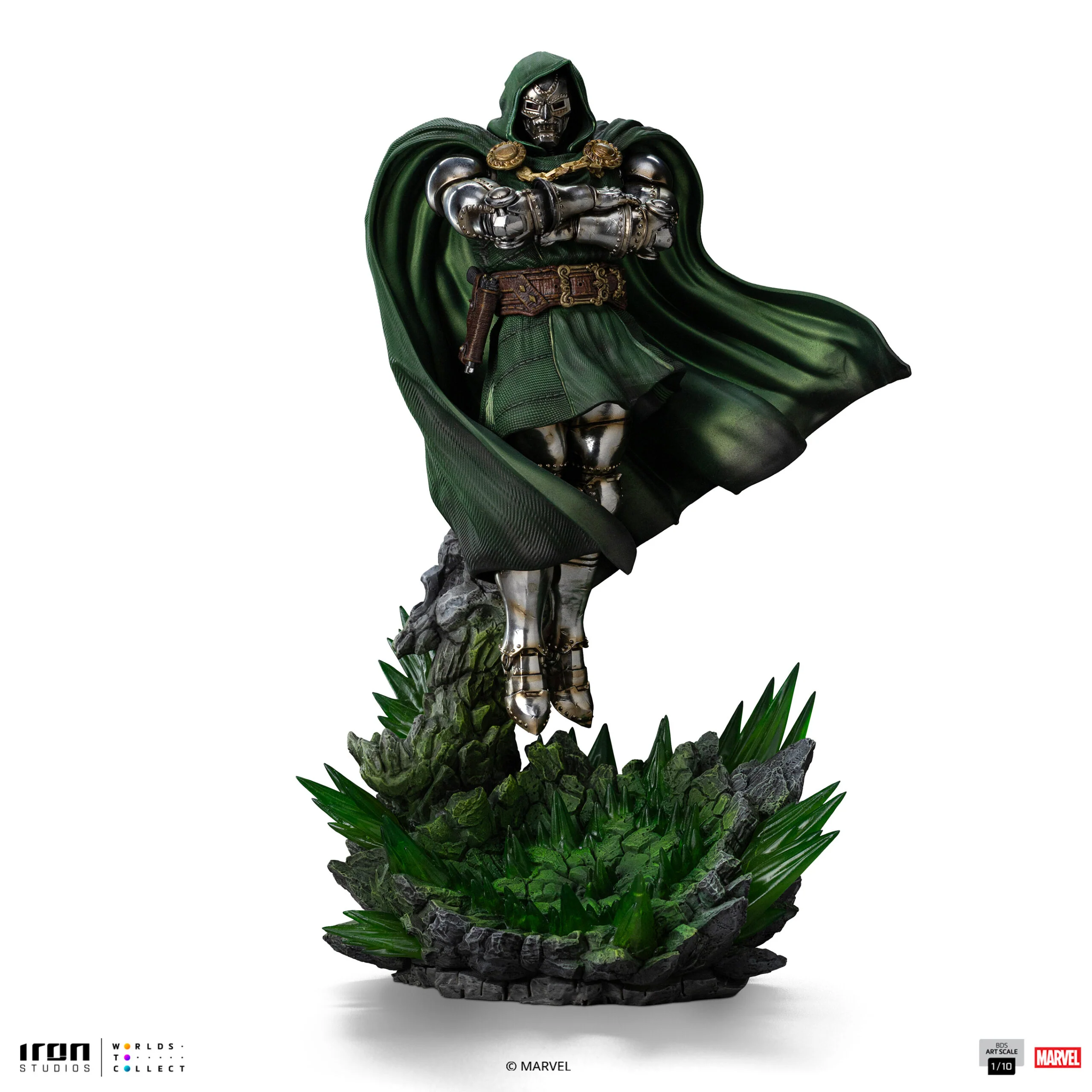 Doctor Doom Marvel Infinity Gauntlet Diorama Art Scale 1/10 Figurka 30 cm - Image 15