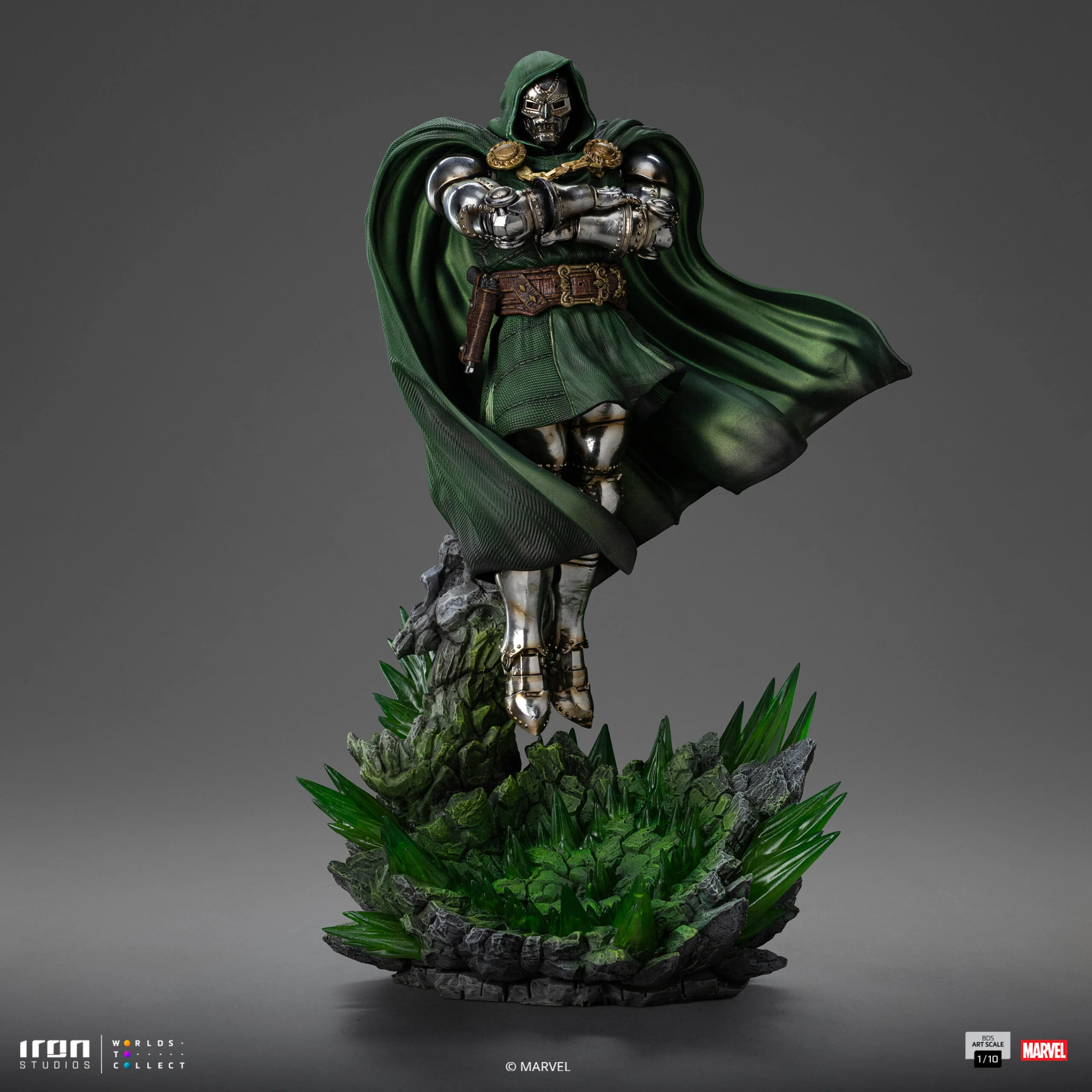 Doctor Doom Marvel Infinity Gauntlet Diorama Art Scale 1/10 Figurka 30 cm - Image 2