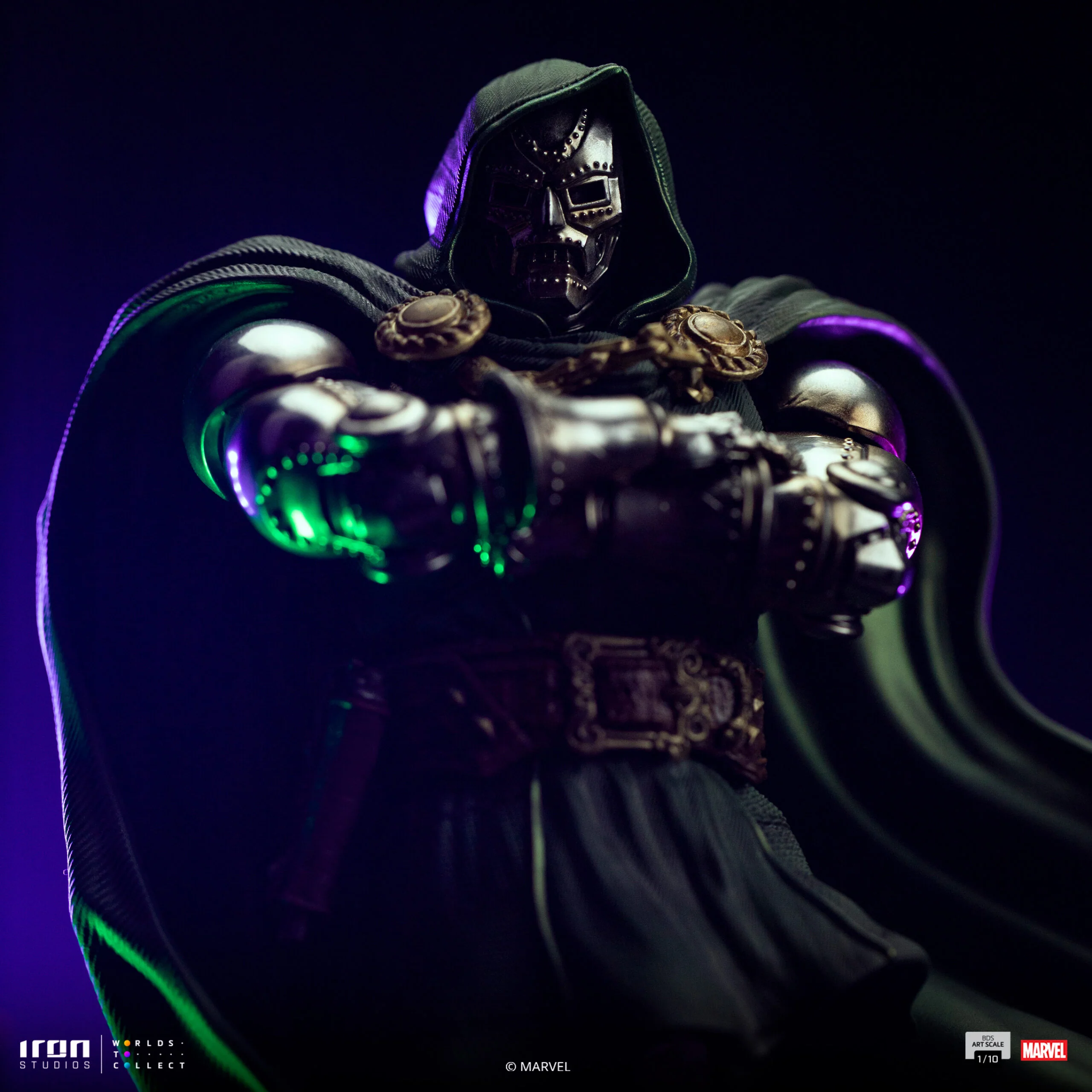 Doctor Doom Marvel Infinity Gauntlet Diorama Art Scale 1/10 Figurka 30 cm - Image 9