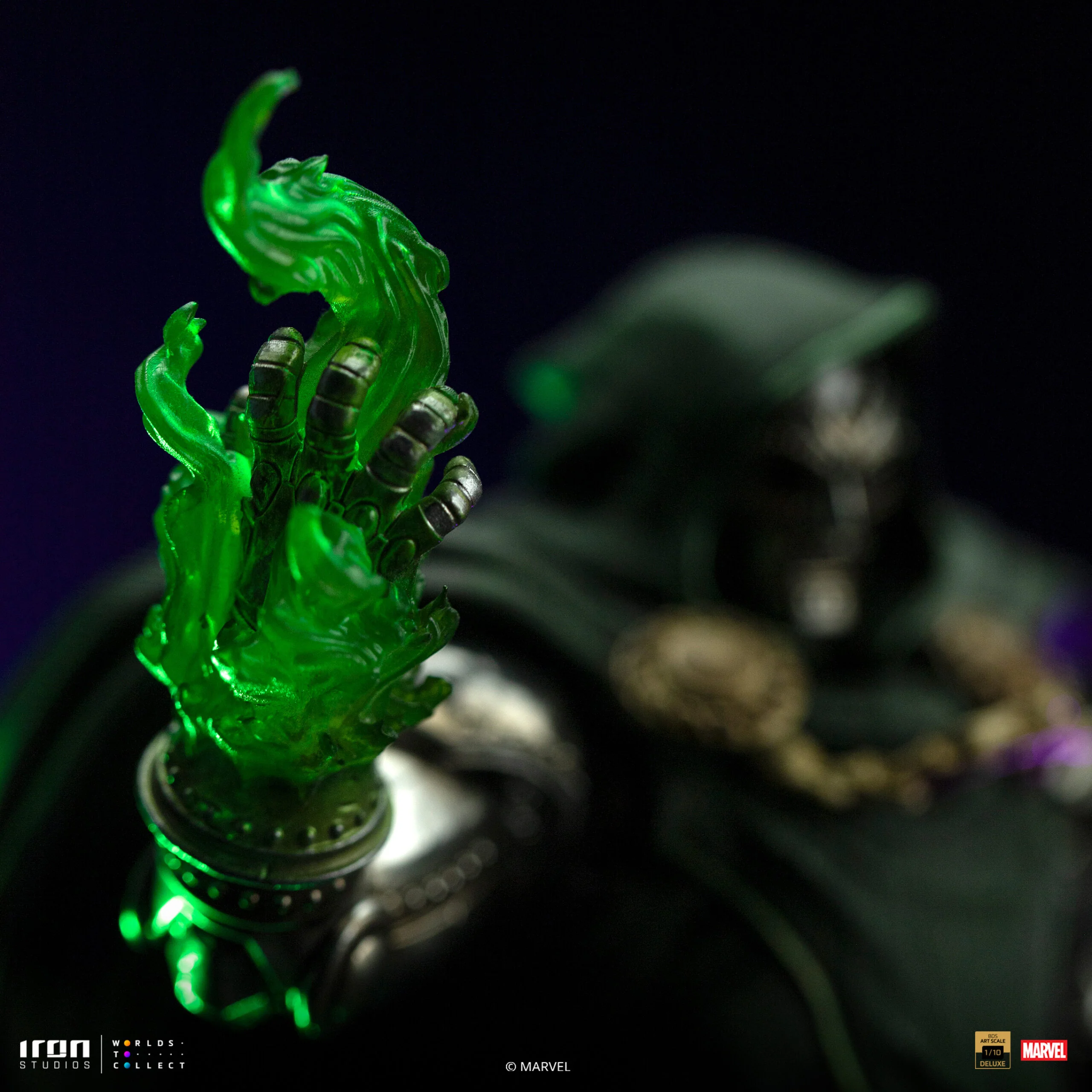 Doctor Doom Marvel Infinity Gauntlet Diorama Art Scale Deluxe Edition 1/10 Figurka 43 cm - Image 14