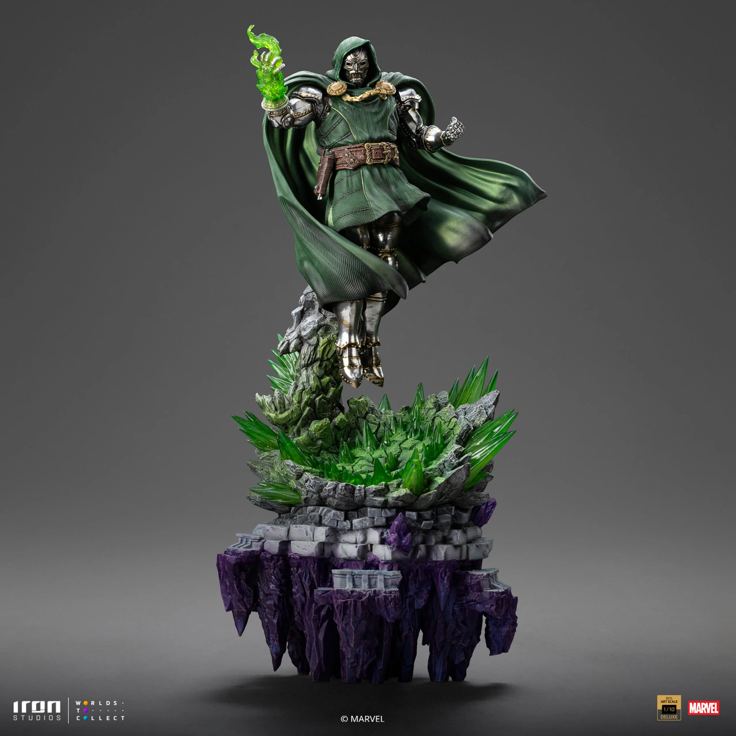 Doctor Doom Marvel Infinity Gauntlet Diorama Art Scale Deluxe Edition 1/10 Figurka 43 cm - Image 2