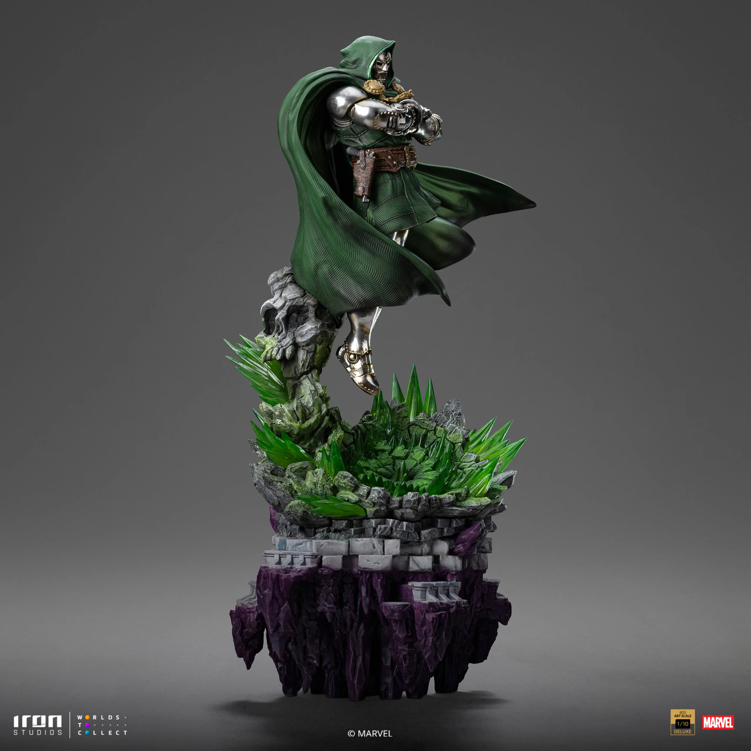 Doctor Doom Marvel Infinity Gauntlet Diorama Art Scale Deluxe Edition 1/10 Figurka 43 cm - Image 7