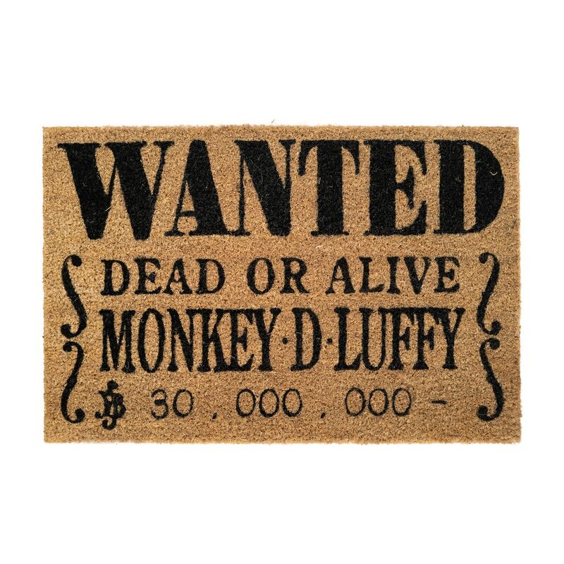 Doormat Wanted Monkey D Luffy 40 x 60 cm Wycieraczka One Piece