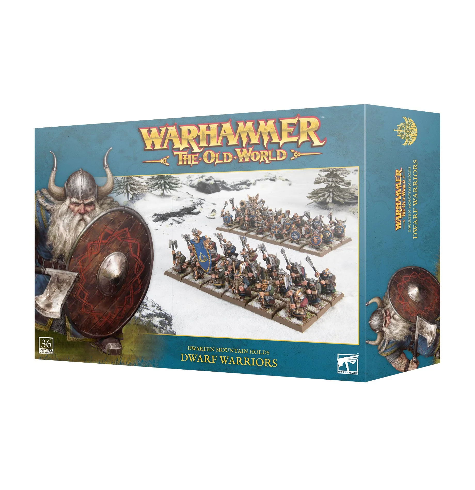 Dwarf Warriors Dwarfen Mountain Holds Warhammer Old World Zestaw Startowy