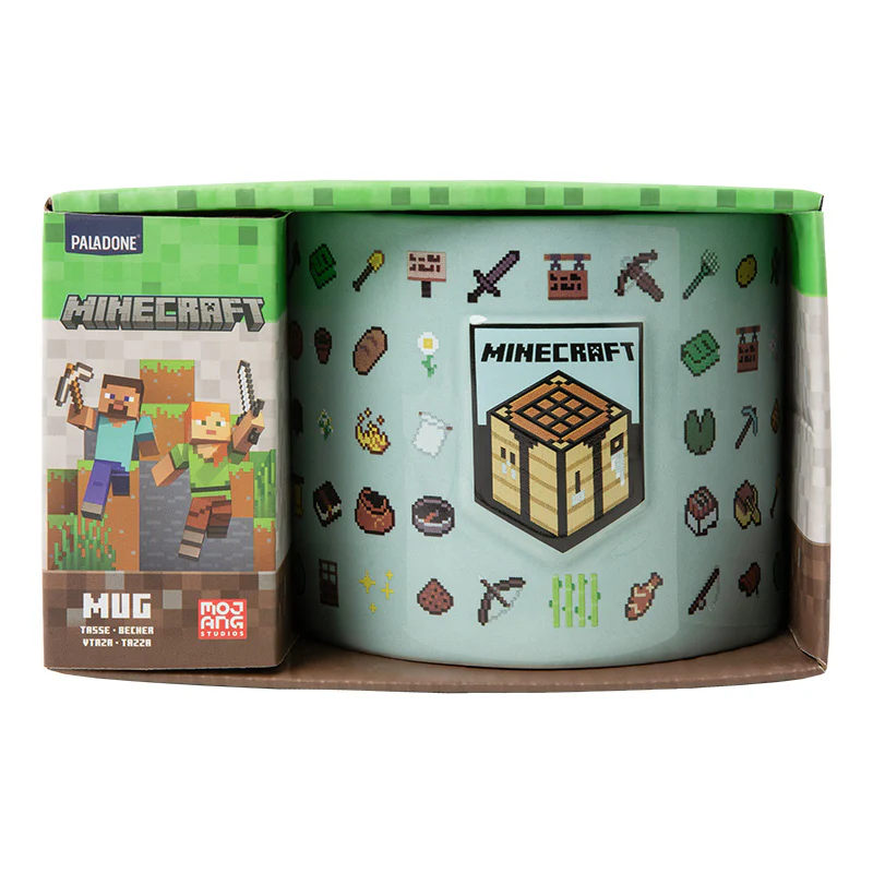 Ekwipunek Kubek Z Tłoczonym Wzorem Minecraft - Image 5
