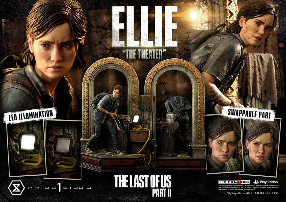 Ellie "The Theater" The Last of Us Part II Ultimate Premium Masterline Bonus Version 1/4 Figurka 58 cm - Image 2