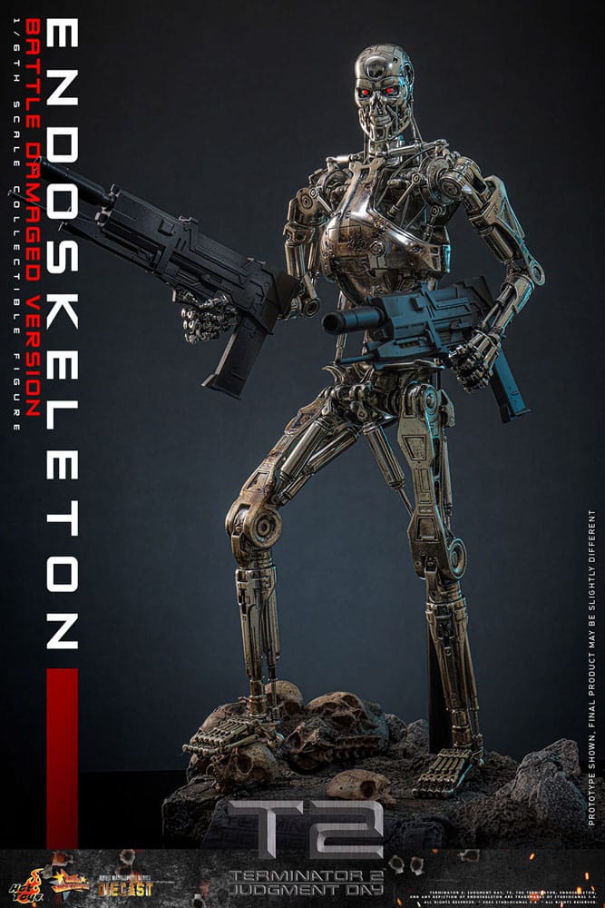 Endoskeleton Battle Damaged Version Terminator 2: Judgment Day Movie Masterpiece 1/5 Figurka 31 cm - Image 10