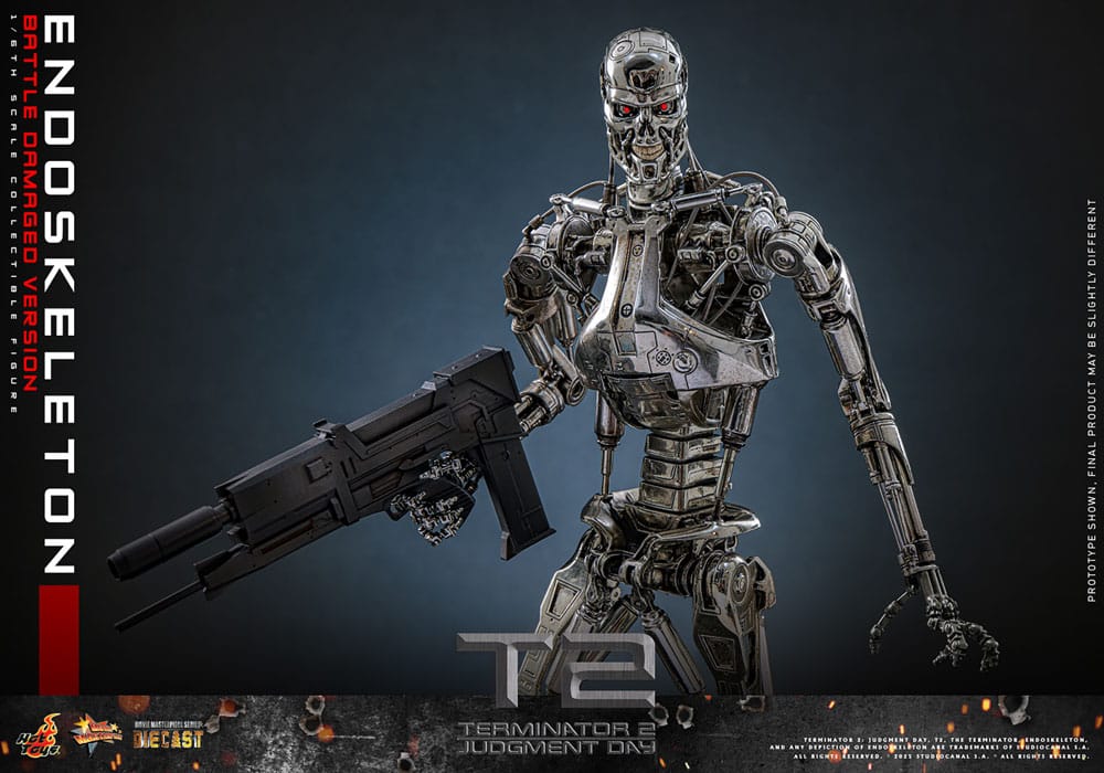 Endoskeleton Battle Damaged Version Terminator 2: Judgment Day Movie Masterpiece 1/5 Figurka 31 cm - Image 11