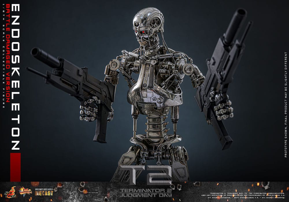 Endoskeleton Battle Damaged Version Terminator 2: Judgment Day Movie Masterpiece 1/5 Figurka 31 cm - Image 12