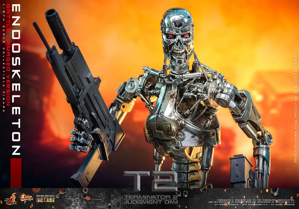 Endoskeleton Battle Damaged Version Terminator 2: Judgment Day Movie Masterpiece 1/5 Figurka 31 cm - Image 13
