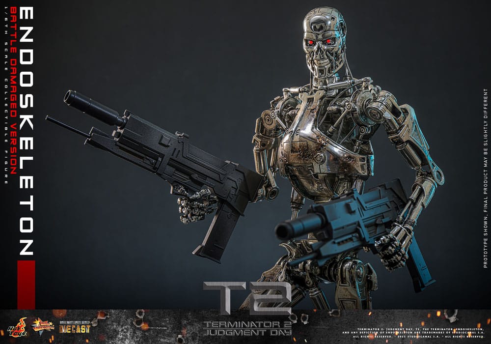 Endoskeleton Battle Damaged Version Terminator 2: Judgment Day Movie Masterpiece 1/5 Figurka 31 cm - Image 14