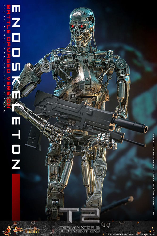 Endoskeleton Battle Damaged Version Terminator 2: Judgment Day Movie Masterpiece 1/5 Figurka 31 cm - Image 15