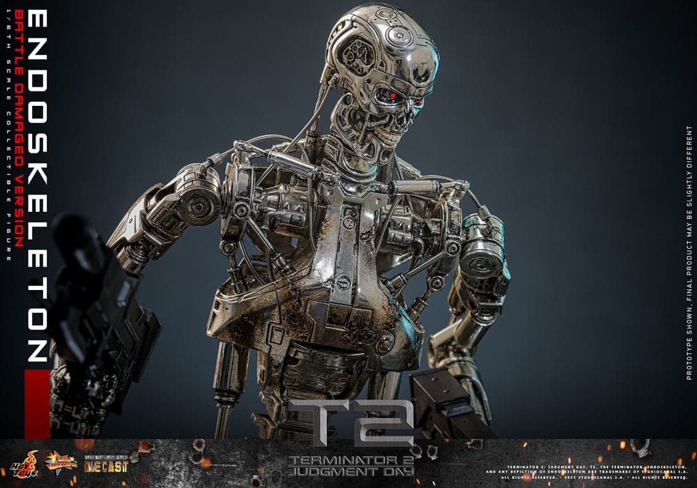 Endoskeleton Battle Damaged Version Terminator 2: Judgment Day Movie Masterpiece 1/5 Figurka 31 cm - Image 16