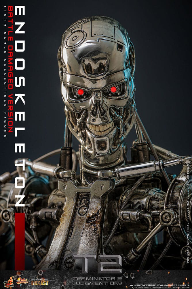 Endoskeleton Battle Damaged Version Terminator 2: Judgment Day Movie Masterpiece 1/5 Figurka 31 cm - Image 18