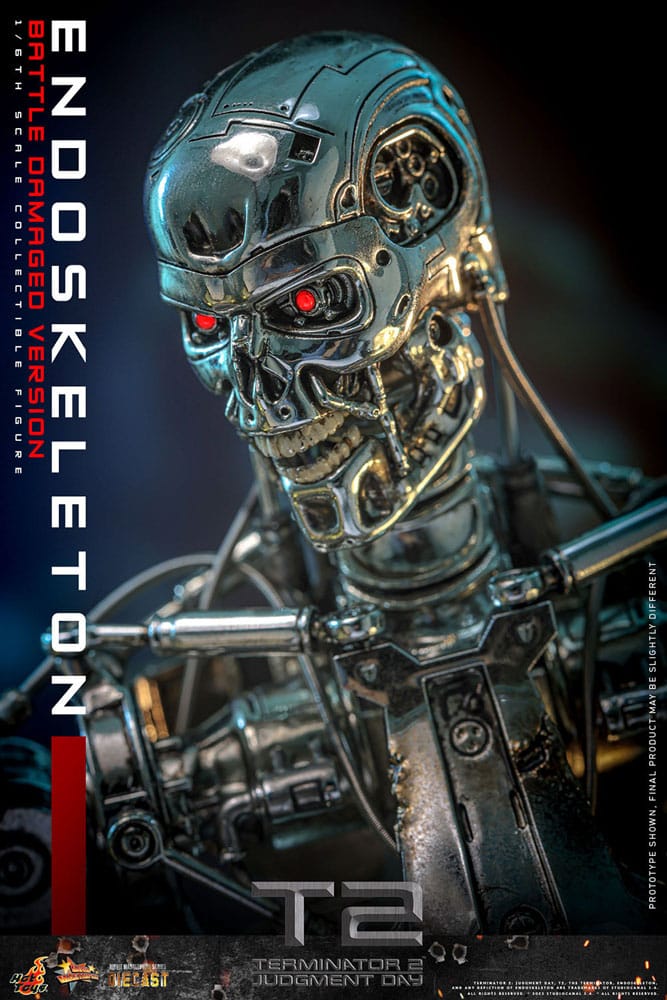 Endoskeleton Battle Damaged Version Terminator 2: Judgment Day Movie Masterpiece 1/5 Figurka 31 cm - Image 5