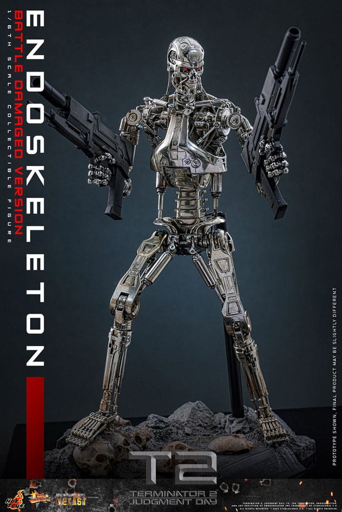 Endoskeleton Battle Damaged Version Terminator 2: Judgment Day Movie Masterpiece 1/5 Figurka 31 cm - Image 6