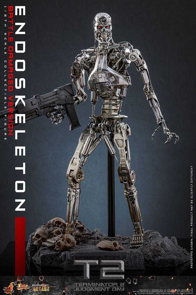 Endoskeleton Battle Damaged Version Terminator 2: Judgment Day Movie Masterpiece 1/5 Figurka 31 cm - Image 7