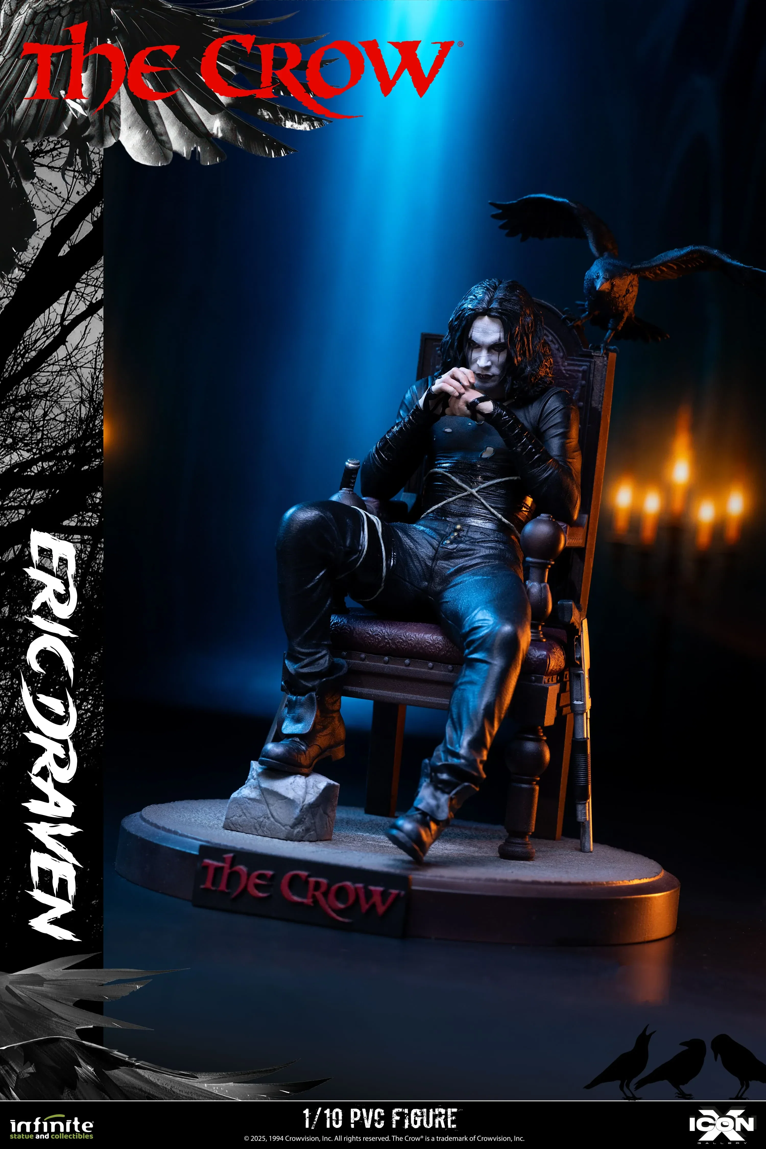 Eric Draven The Crow Icon X 1/10 Figurka 20 cm - Image 6