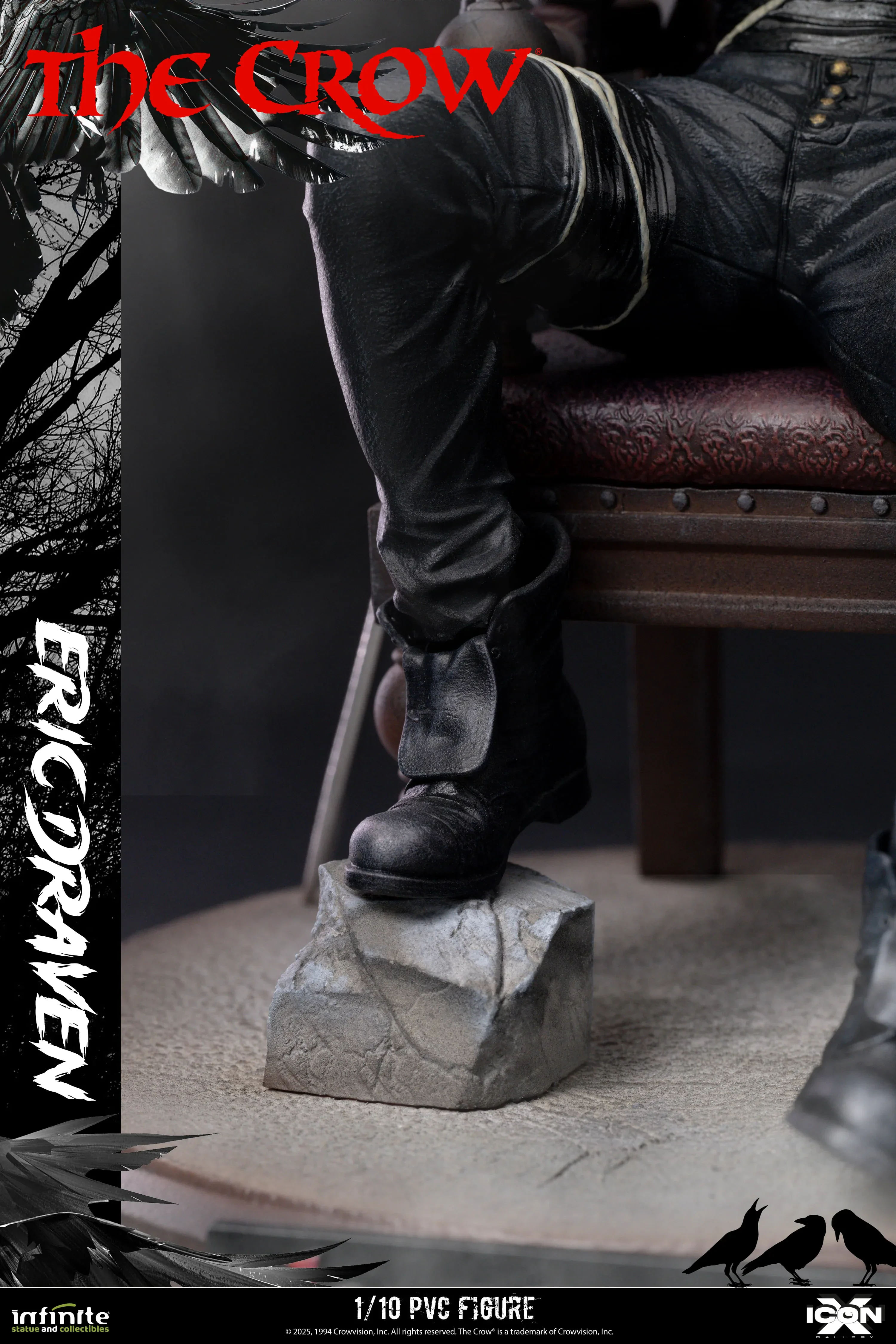 Eric Draven The Crow Icon X 1/10 Figurka 20 cm - Image 8