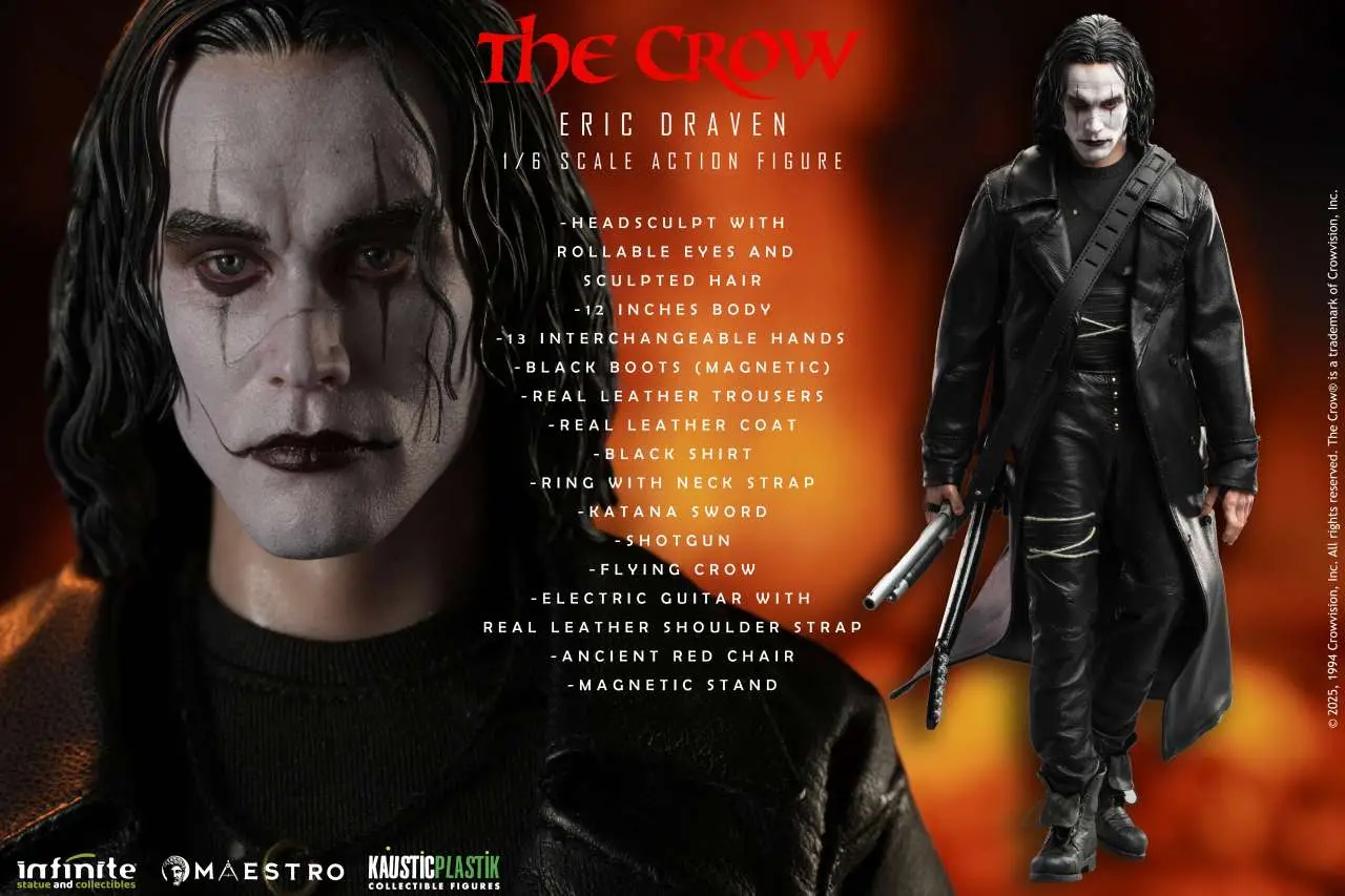 Eric Draven The Crow Standard Edition 1/6 Figurka 30 cm - Image 6