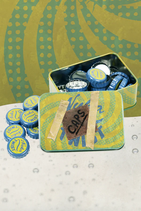 Fallout Bottle Cuops Series: Nuka Twist with Collectib Tin - Image 2