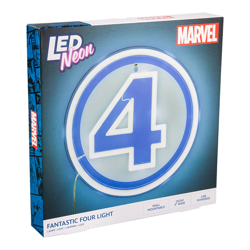 Fantastyczna Czwórka Neonowa Lampka Ścienna Marvel - Image 2