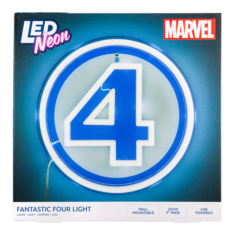 Fantastyczna Czwórka Neonowa Lampka Ścienna Marvel - Image 3