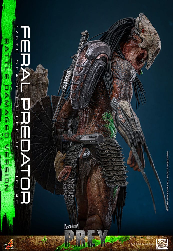 Feral Predator Battle Damaged Version Prey 1/6 Figurka 37 cm - Image 11