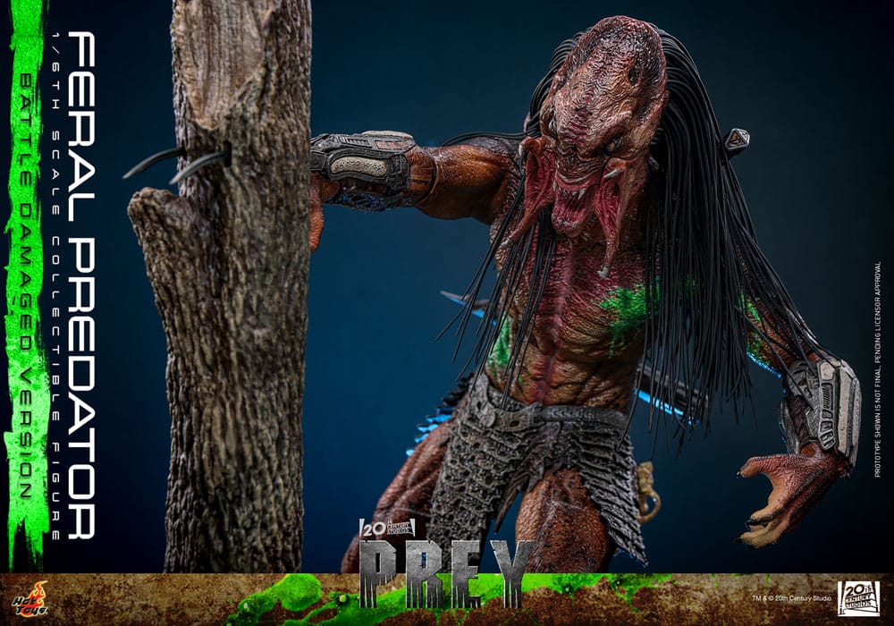 Feral Predator Battle Damaged Version Prey 1/6 Figurka 37 cm - Image 14