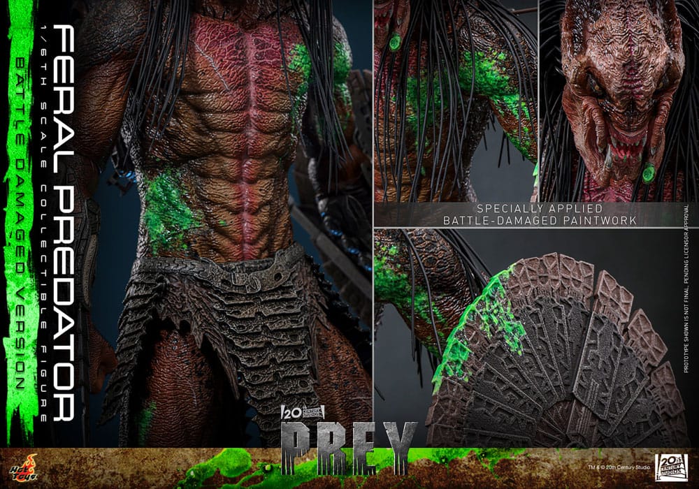 Feral Predator Battle Damaged Version Prey 1/6 Figurka 37 cm - Image 16