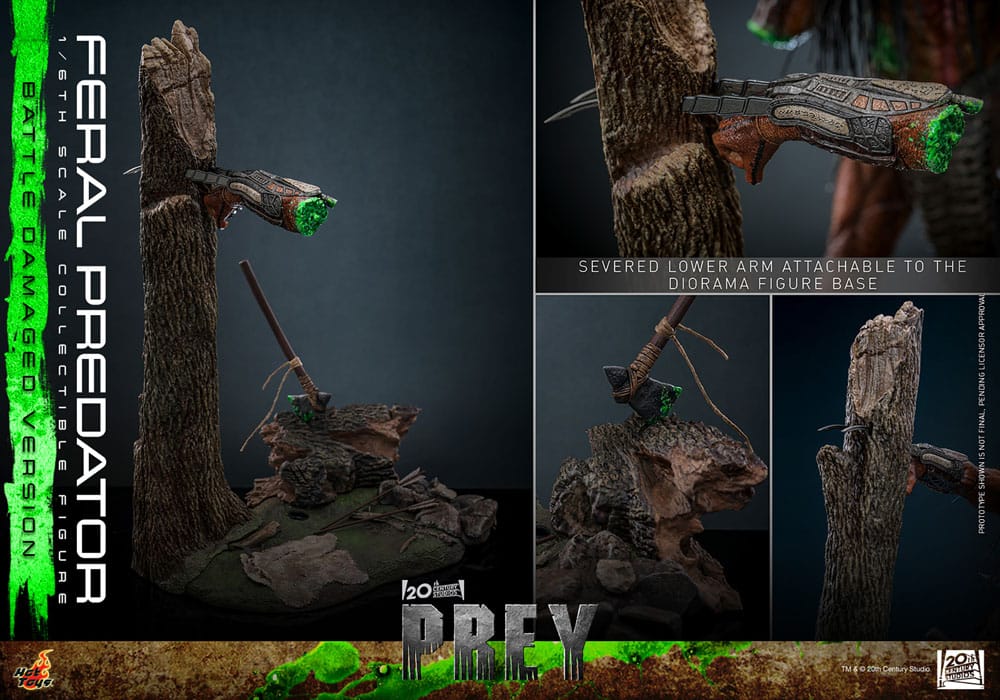 Feral Predator Battle Damaged Version Prey 1/6 Figurka 37 cm - Image 17