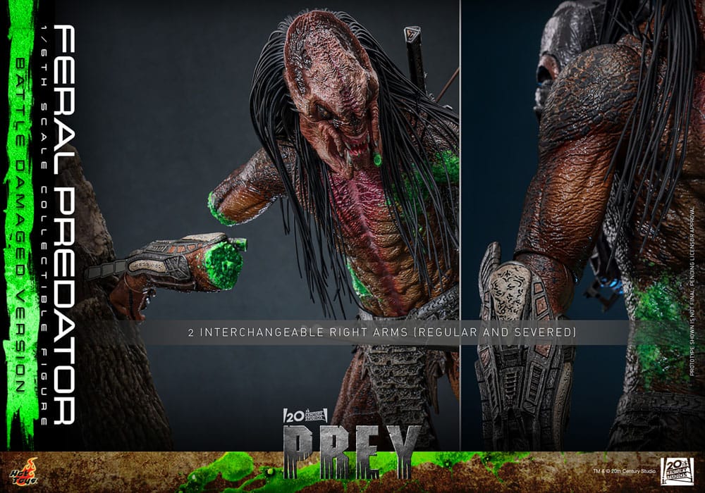 Feral Predator Battle Damaged Version Prey 1/6 Figurka 37 cm - Image 19